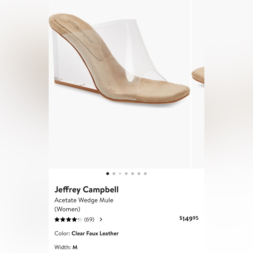 Jeffrey Campbell Clear Wedge Sandals